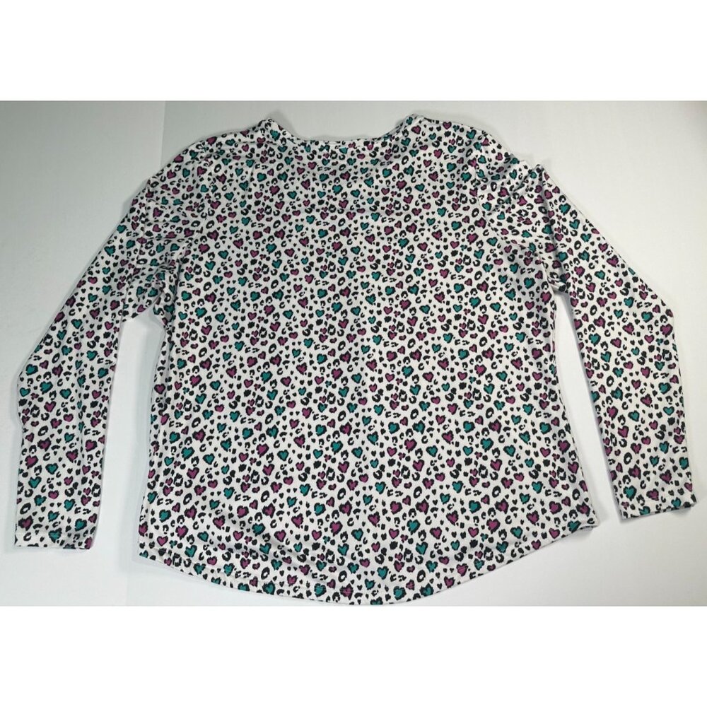 Ava & Therese Women’s Heart Leopard Print Top Crew Neck Stretch 3XL Plus - Picture 6 of 8
